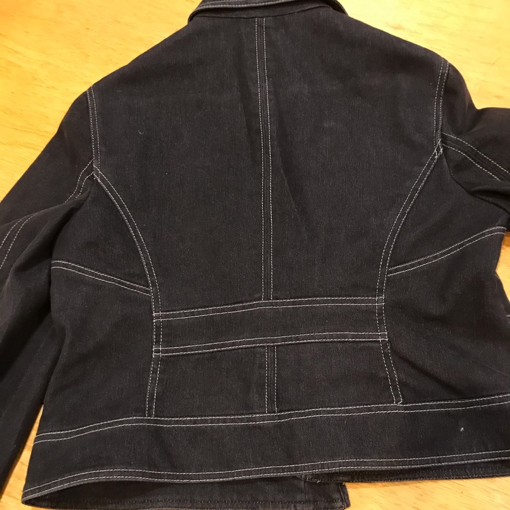 Bandolino Jacket With Leopard Print Lining Sz 12 - image 5